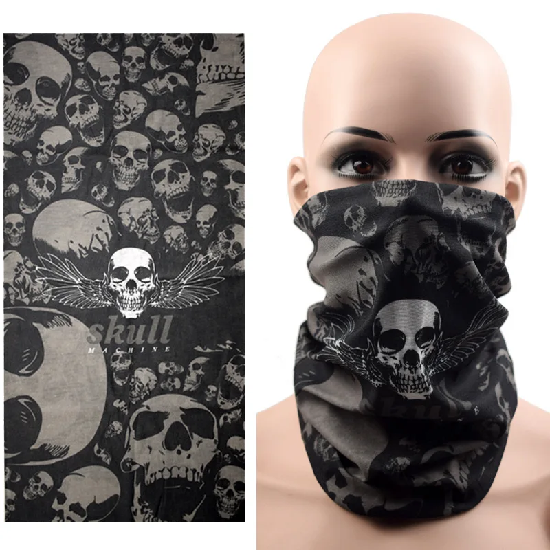 Halloween Skull Bandana 24x48cm bicycle motorcycle headgear Mask Bicycle outdoor bandana Skull bandana