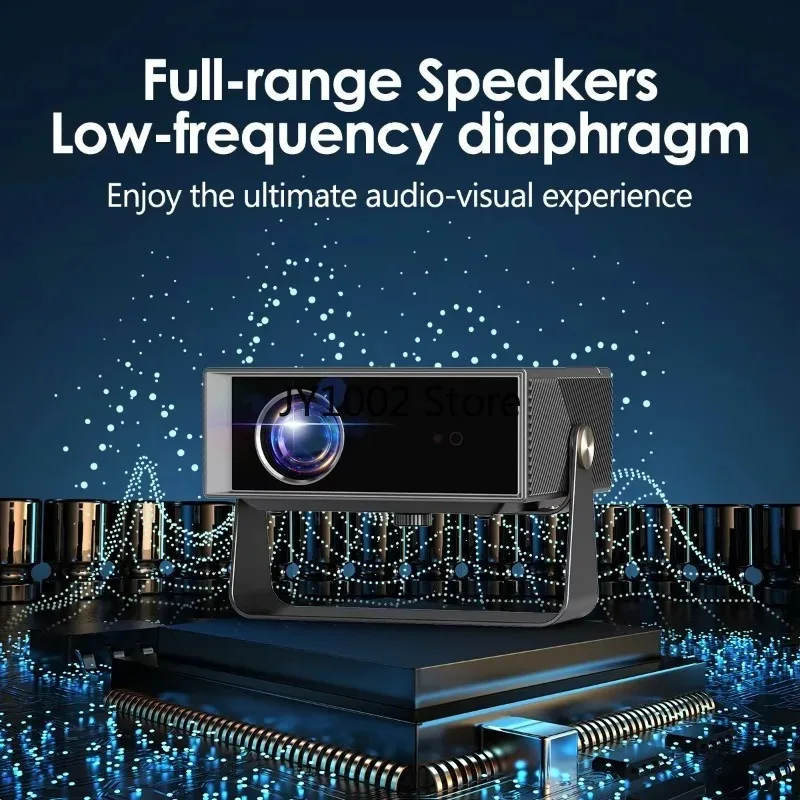 

Projector 1080P Support 4K, 20000 Lumens Home Theater Video Projector with WiFi 6 BT5.0 for Outdoor Movie Night Gaming