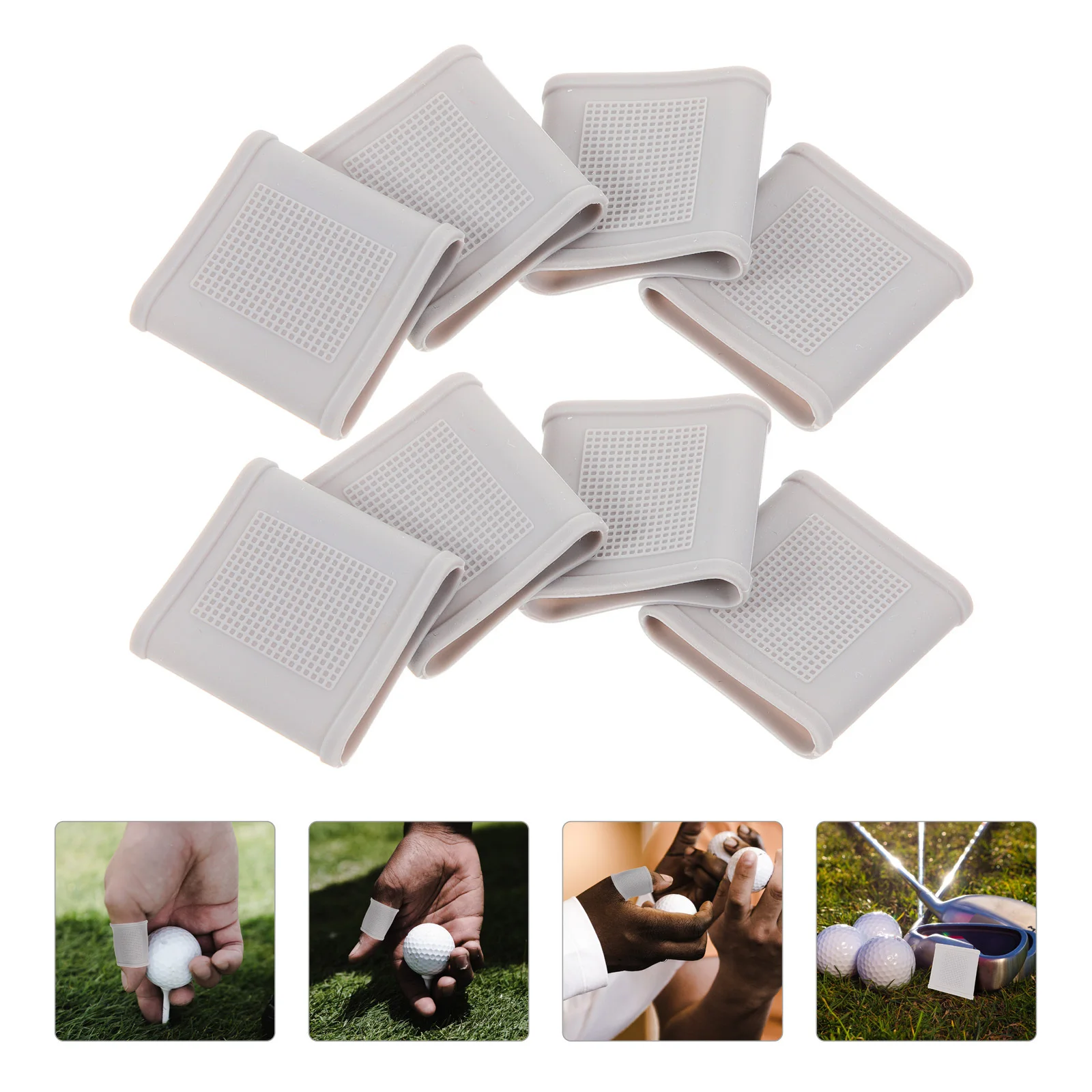 8 قطع من واقي أصابع الجولف من السيليكون الناعم لتخفيف آلام الكالس المضاد للانزلاق مناسب لتدريب كرة السلة والبيسبول #1