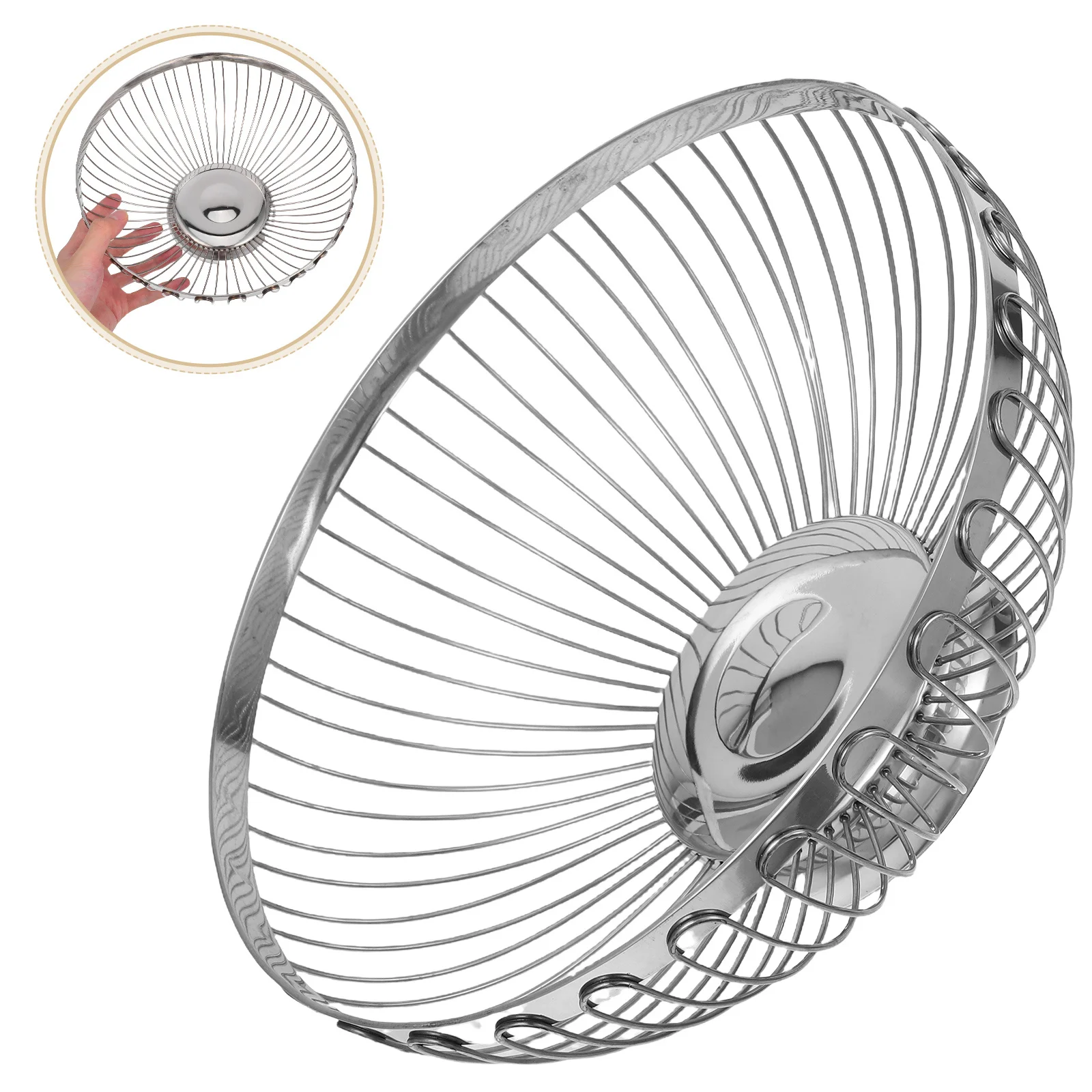 

Многофункциональная корзина для фруктов из нержавеющей стали, кухонный контейнер для хранения, размер 3, миска для свежих овощей, широкий открытый дизайн, легкий доступ