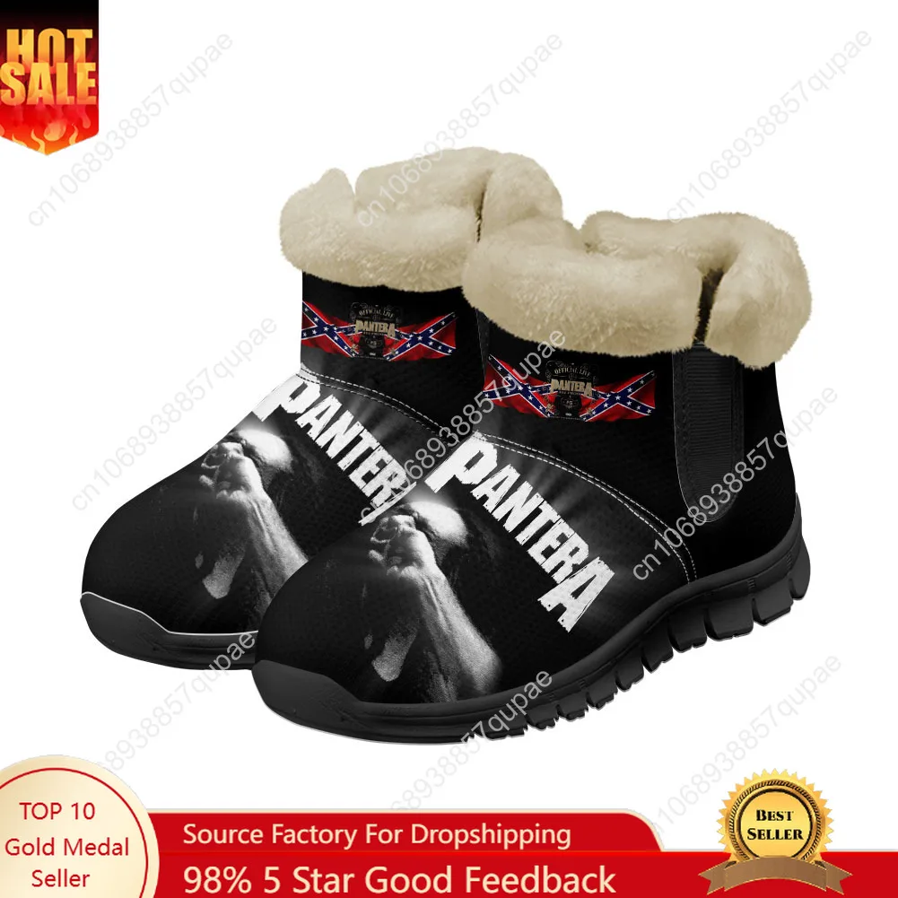 Pantera Metal Band Snow Boots Rock Band Mens Womens Shoe Keep Warm High Quality Casual Lightweight Couple Sports Custom Sneakers