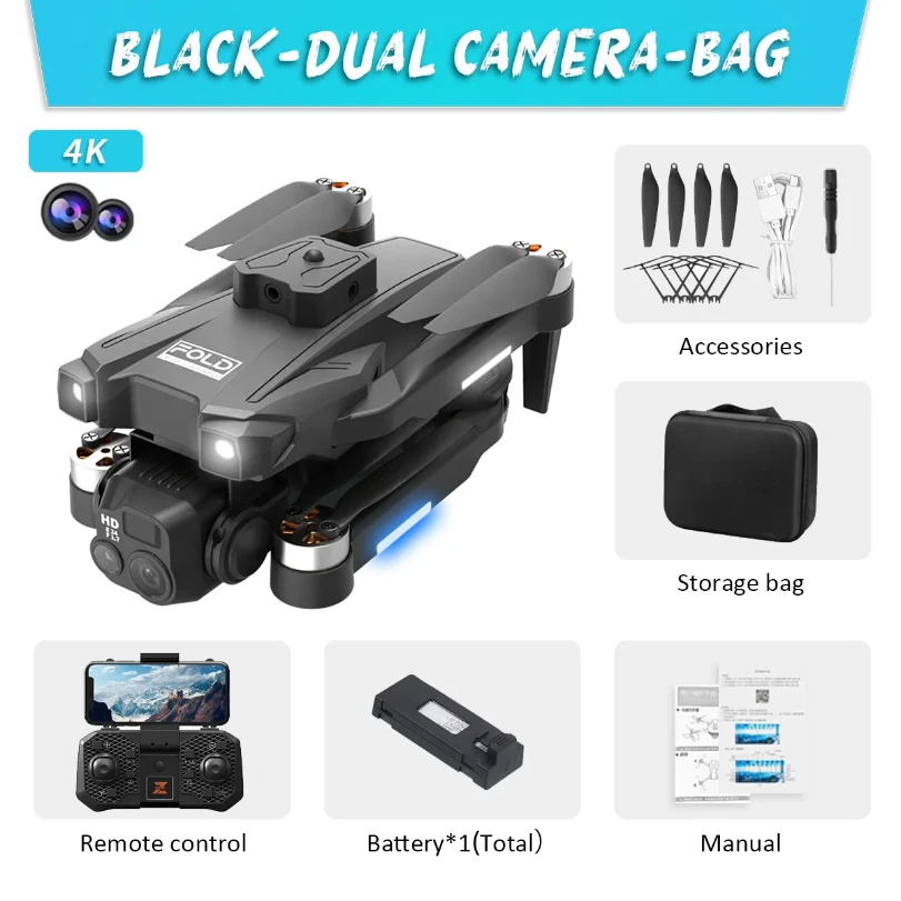 

New YK8 Drone 8K Brushless Motor Professinal HD 4K Camera Wide Angle Optical Flow 360 °Obstacle Avoidance WIFI 5G RC Quadcopter