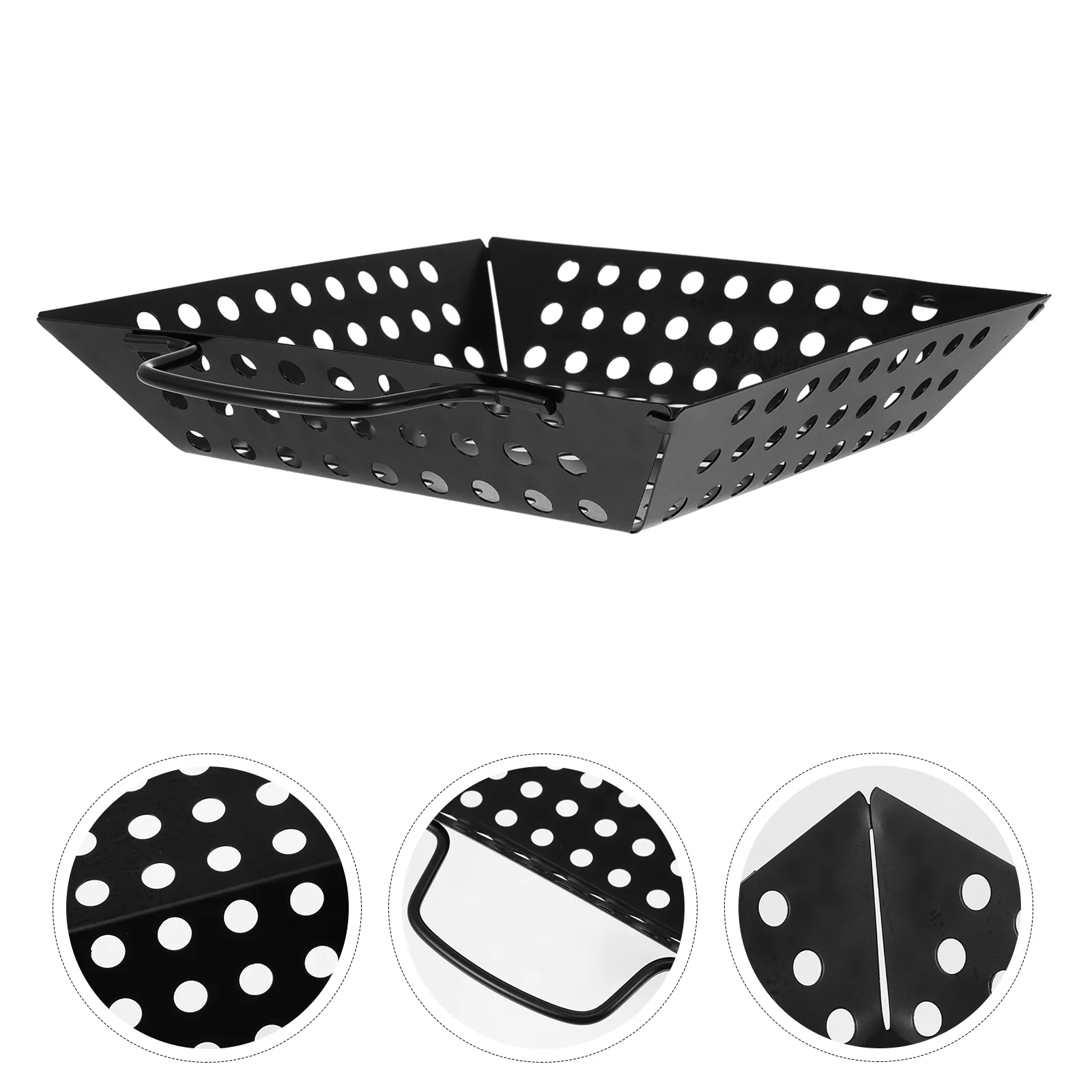 

Bakeware Grill Tray Baking Pan BBQ Dish Carbon Steel Grilled Meat Barbecue Basket