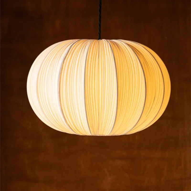 النمط الياباني النسيج قلادة ضوء الأبيض نيلسون فقاعة مصباح تصميم الحد الأدنى ضوء غرفة المعيشة غرفة الطعام المطبخ جزيرة الخفيفة #3