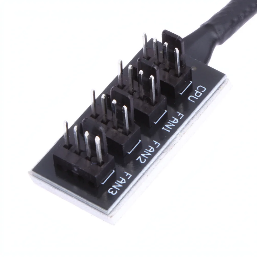 For For Chuanfu PC Fan Hub PWM Splitter Adapter 4 Pin Header Extension Cable Case Radiator Internal Cooling Wire Accessory