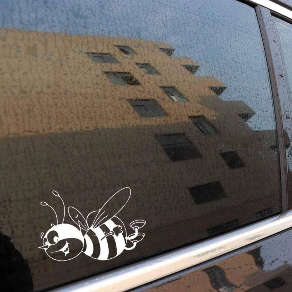 

For Stukk sticker vinyl window smile bee pattern 15.3 cm x 11.4