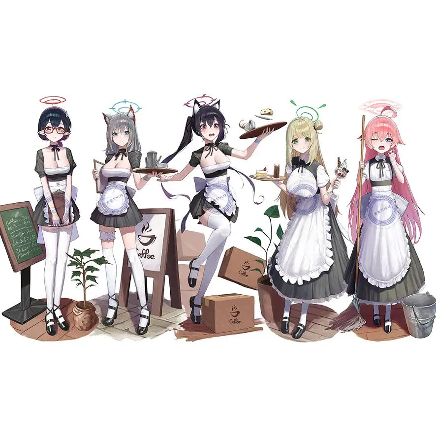 Takanashi Hoshino Blue Archive Anime Sunaokami Shiroko Kuromi Serika Okusora Ayane Izayoi Nonomi Acrylic Stand Model Desk Decor