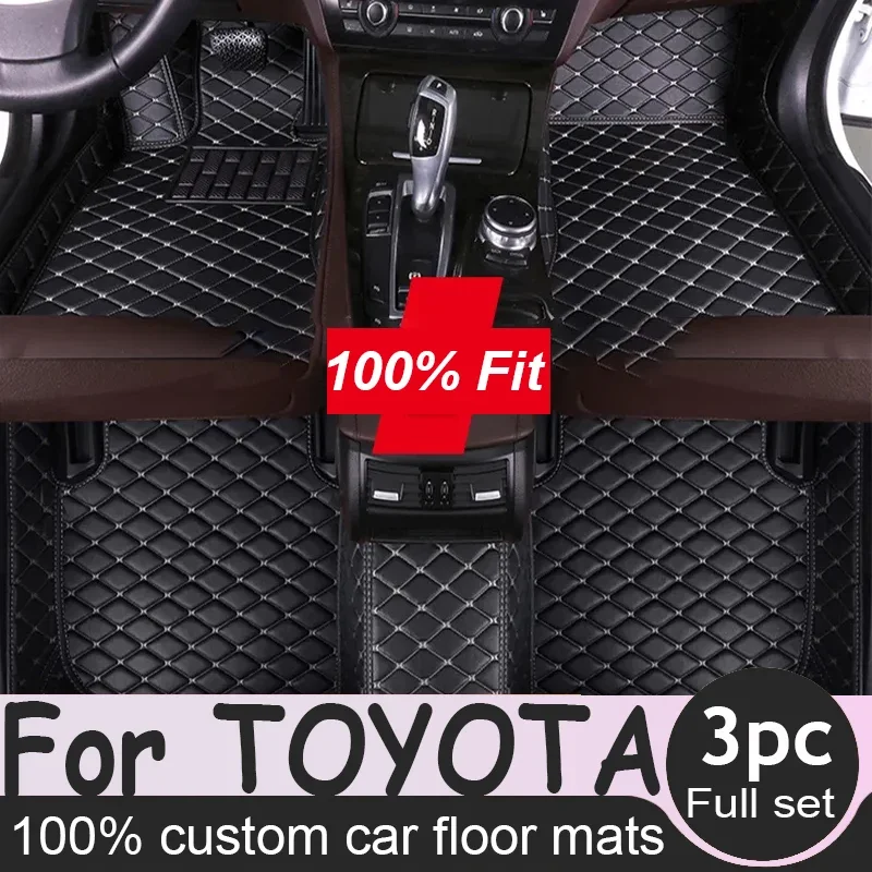 Car Floor Mat for TOYOTA Sienna Tundra Tundra Ⅱ Vios Fortuner Kluger CHR Tacoma Supra Sai Wish 86 Car Accessories