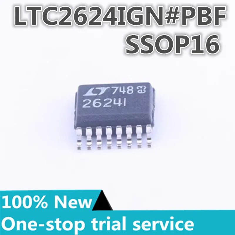 1-10pcs%New original stock LTC2624IGN#PBF LTC2624IGN marking 2624I SSOP-16 ADC chip
