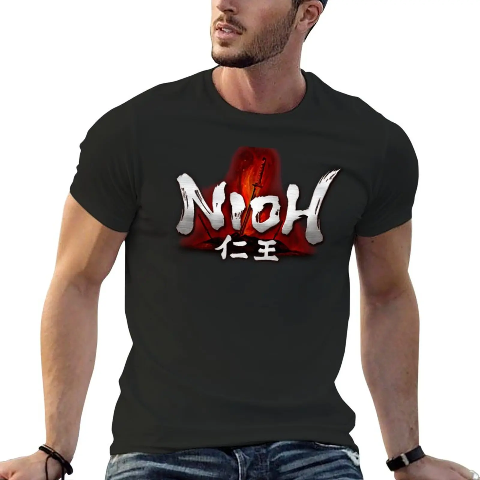 

HQ Nioh Logo (vector) T-Shirt street wear heavyweights men clothing