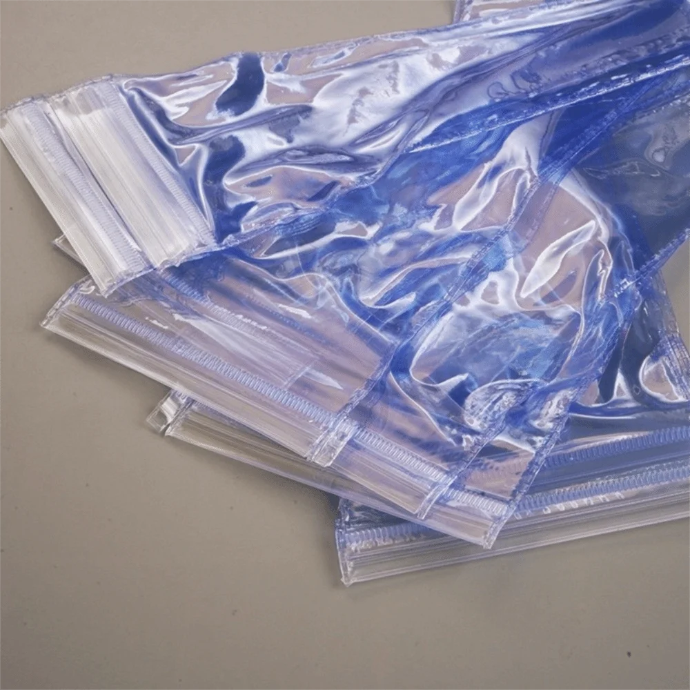 10Pcs PVC Hair Scissor Sleeves Waterproof Self-Sealing Disposable Scissors Bag Tool Protection Bag Sharpening Aftercare