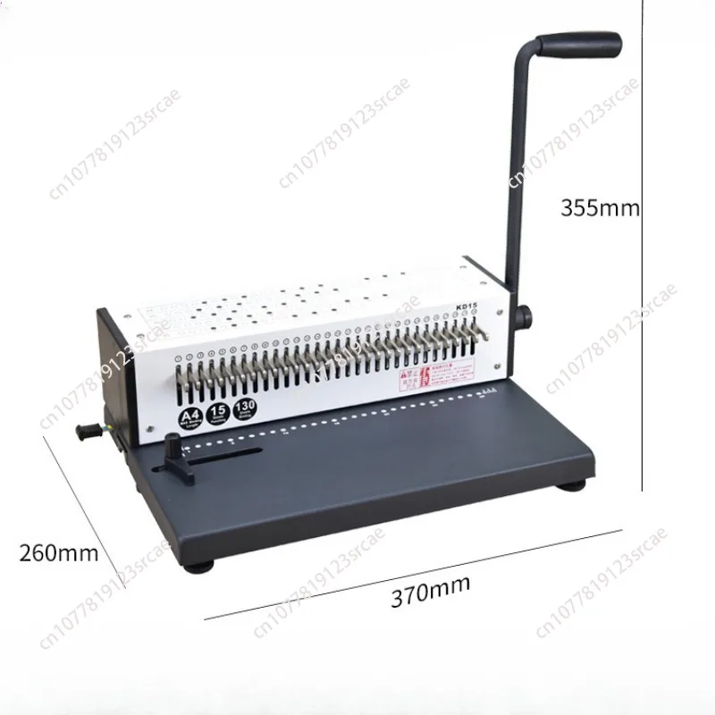 30 Holes Loose-Leaf Punching Binding Machine A4/B5/A5 Hole Puncher Portable, For Office, School, Business