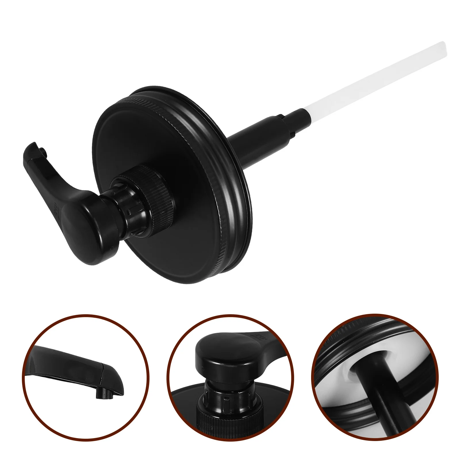 

Syrup Pump Dispenser Plastic Jar Bottle Sauce Lotion Honey Sugar Coffee Flavoring Drink Kitchen Storage Container