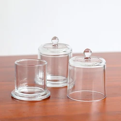 Candle Tins Candle Cup Empty Bottle Handmade Aromatic Candle Container Transparent Glass Jar Making Kit