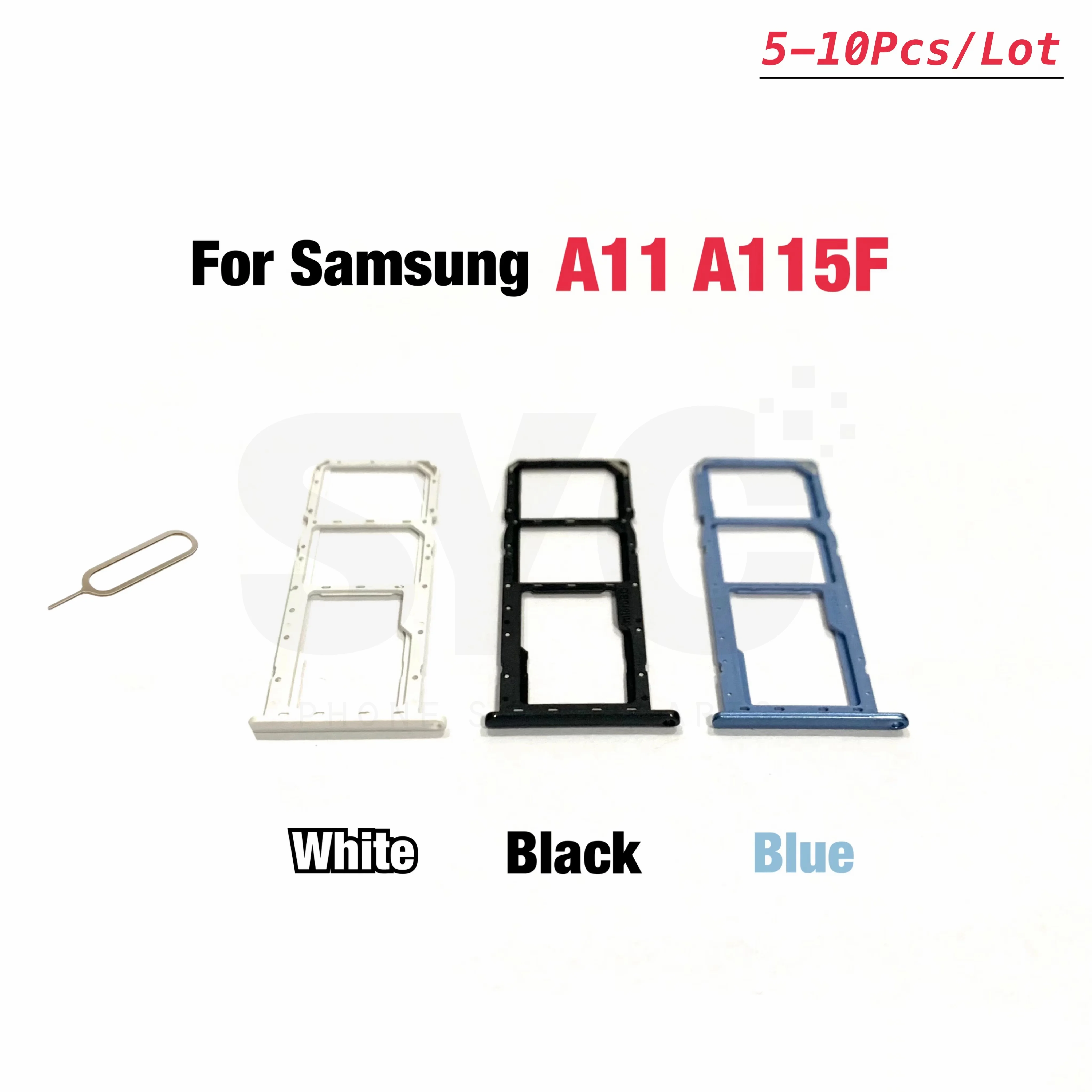 5-10PCS New Sim Tray Holder For Samsung  A11 A115 A115F SIM Card Tray Slot Holder Adapter Socket Repair Parts