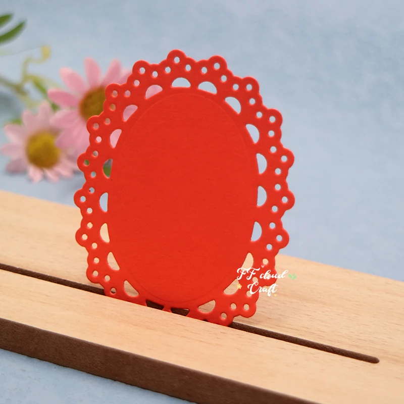 Cosmetic Mirror Frame Background Metal Cutting Dies Embossing Scrapbook Album Cover Greeting Card DIY 2024 new arrivals