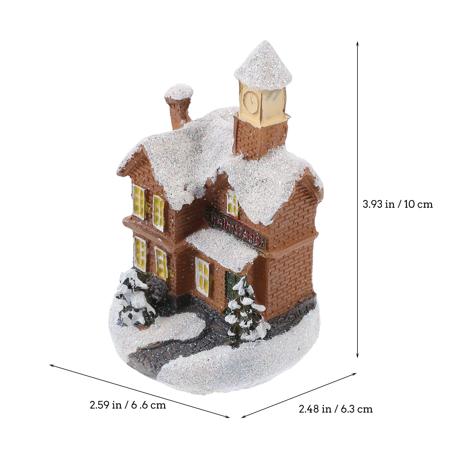 Maison Miniature en résine, Style noël, petite maison, décorations de Festival, armoire de table, bureau, accessoire Photo, décoration de la maison