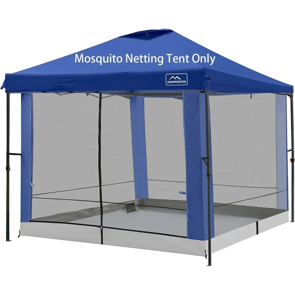 

Mosquito Netting for 10x10 Gazebo, Converts into Camping Tent with PE Floor, Outdoor/Garden Use, Navy BlueTime-limited