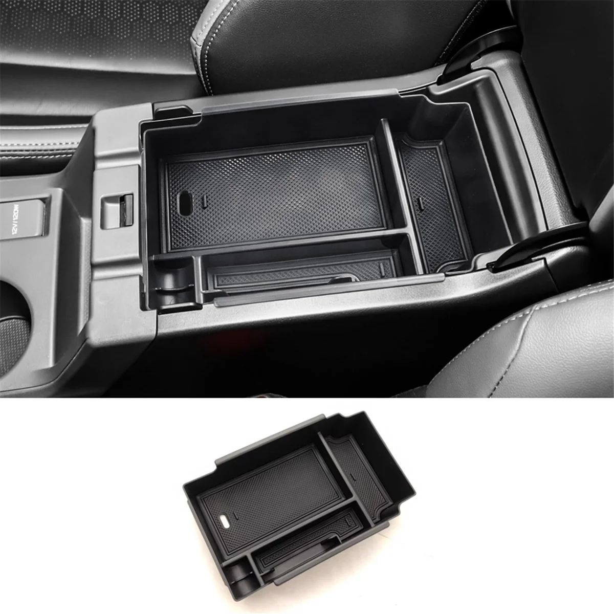 For Subaru Crosstrek Center Console Armrest Storage Box Insert Tray Organizer Interior Accessories