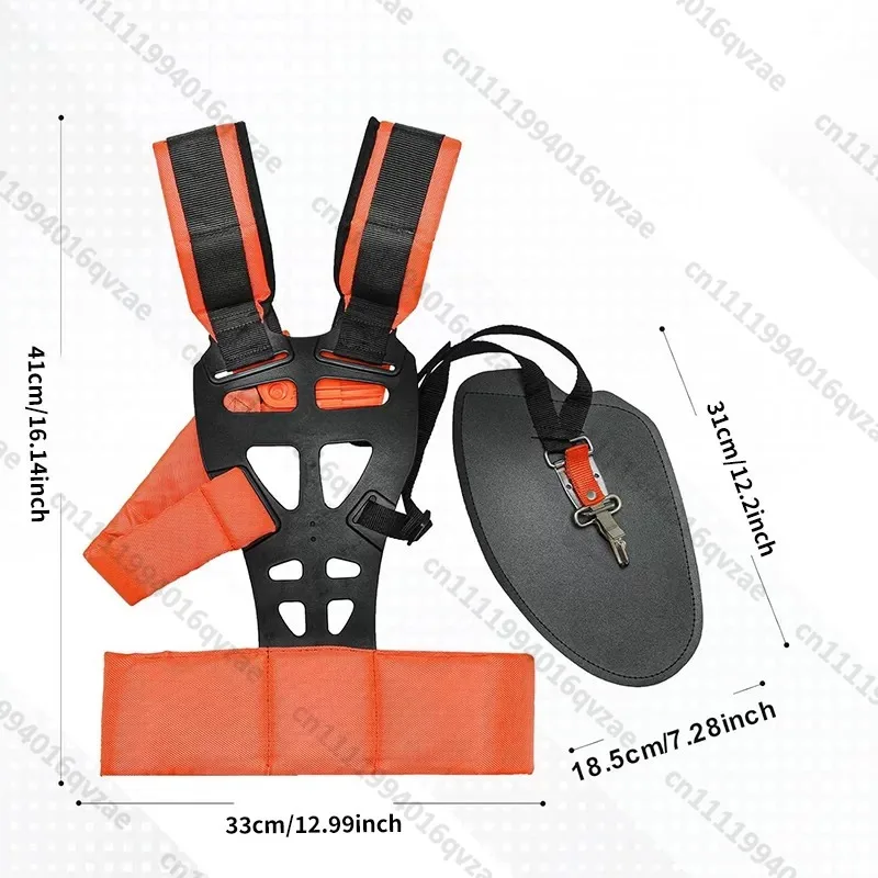Lawn Mower Double Shoulder Strap Thickened Porous Comfort Strap