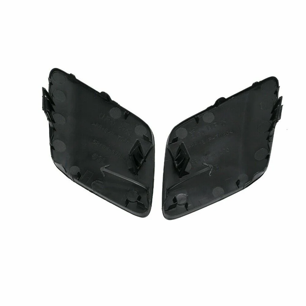 

2pcs Bumper Tow Hook Cover Left And Right Plastic Black Front Bumper Tow Hook Eyecups Fit For Toyota Prius 2016-2017