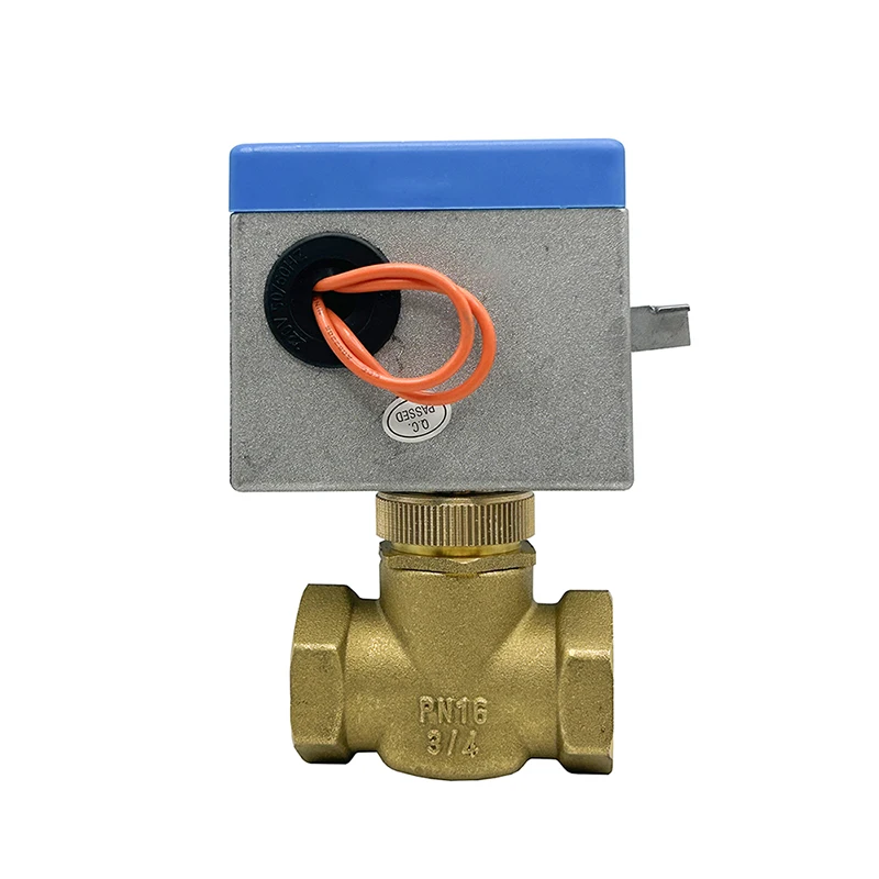 

3/4'' 2 Way Electric Shut-off Valve 220V Brass Motorized Valves 2 Wire Fan Coil Air Conditioning Water Switch