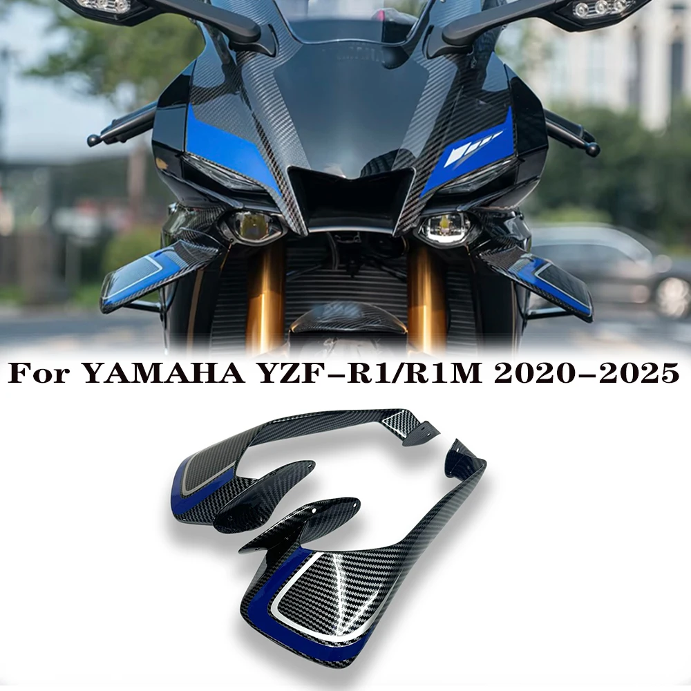 Motorcycle Accessories Fixed wing fairing Small wing spoiler Aerodynamic wing For Yamaha YZF R1 2020-2025 YZF R1 R1M 2020-2025