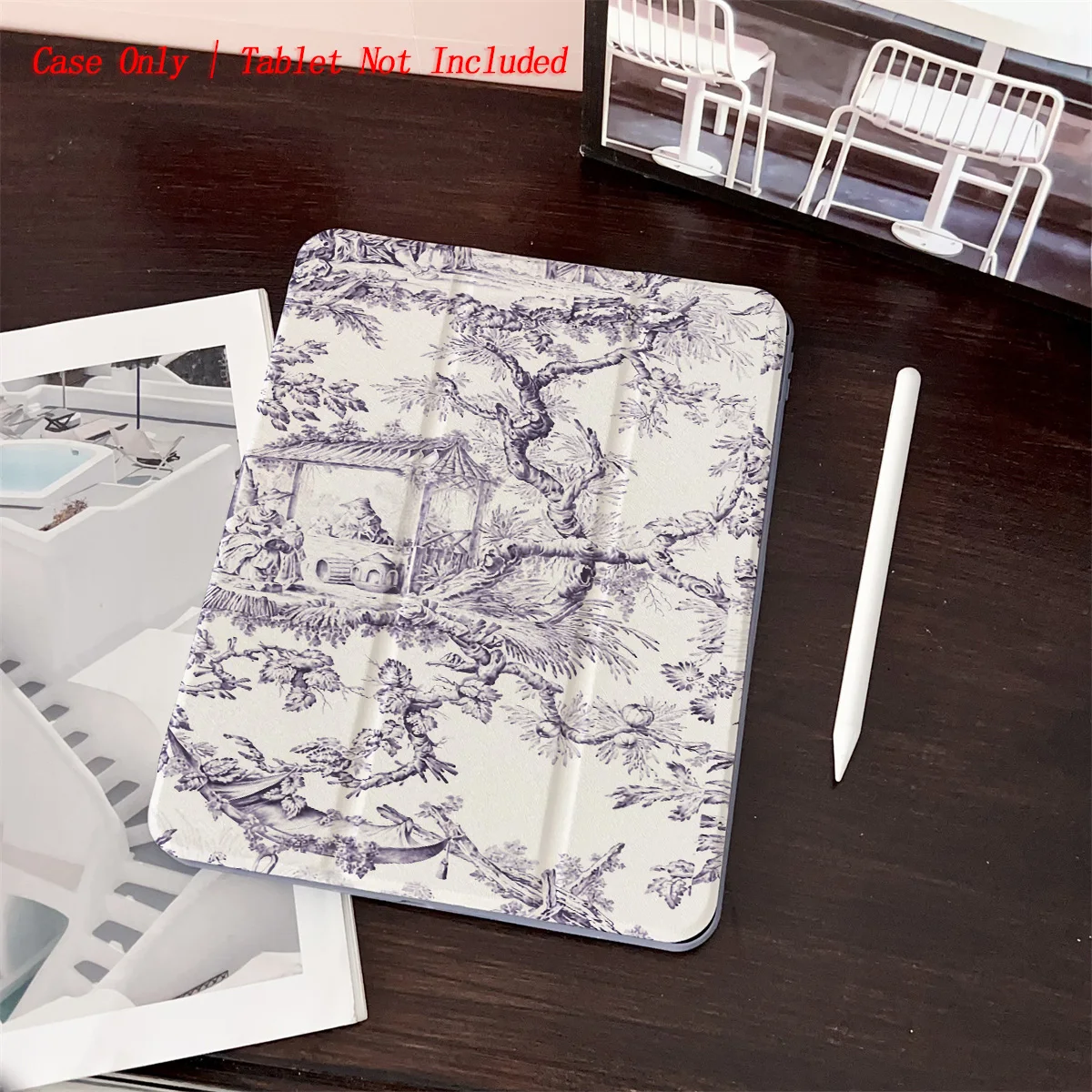

Purple Tree Printed iPad Case for Pro 12.9/11/Air 10.9/iPad 10.2/Mini 6, Shockproof Wear-Resistant Cover