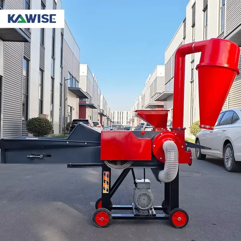 Electric Forage Chopper Grain Crusher Chaff Cutter Grinder for Farm Poultry Pig Cattle Feed Prep