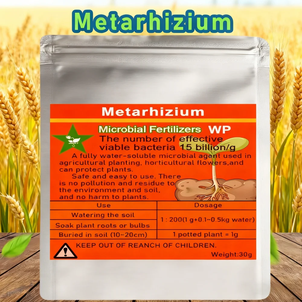 30g Metarhizium Eco-Safe Microbial Water-soluble Fertilizer Protect Plants Natural Biofertilizer for Sustainable Agriculture