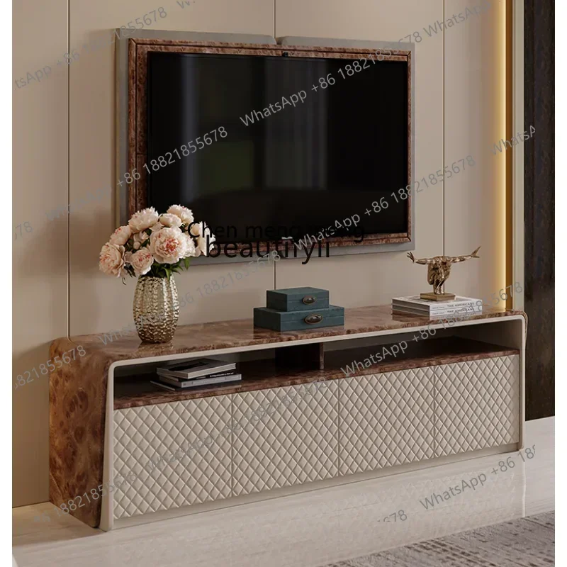 Light Luxury TV Cabinet Villa Model House Large and Small partment Type Living Room Italian Fashion Paint cabinet  furnitur  A