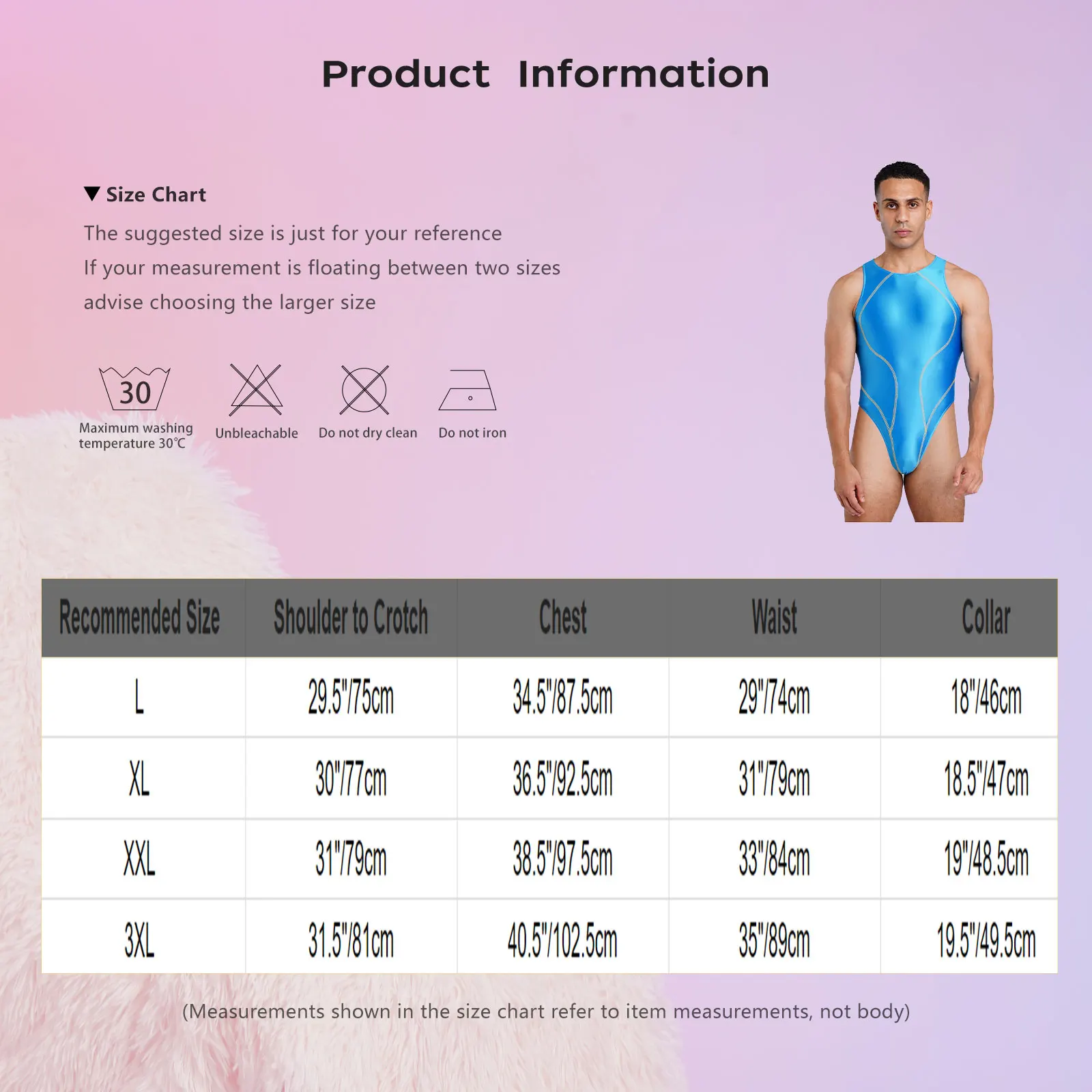 Herren-Lingerie Ölglänzender Einteiliger Badeanzug Farbblock-Nähte Ärmellos Hochgeschnittener Bodysuit Bademode – Detail 1