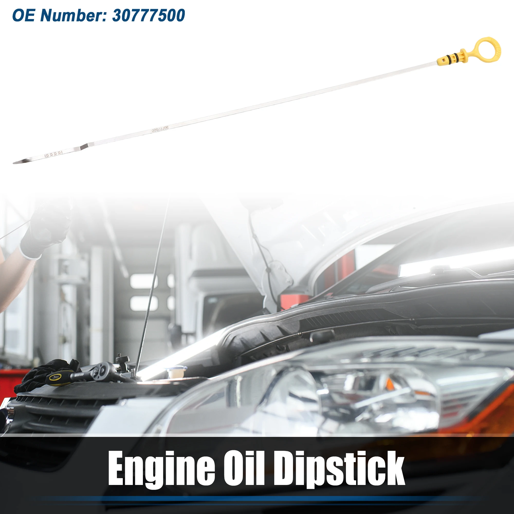 UXCELL 1pcs Engine Oil Level Indicator Dipstick for Volvo C70 2006-2013 No.30777500