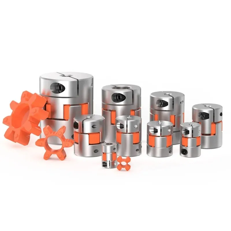 2pcs Jaw Shaft Coupler D20L25 Aluminium Plum Flexible Shaft Connector Flexible Coupler 4/5/6/6.35/7/8/9/10 mm for CNC Machine