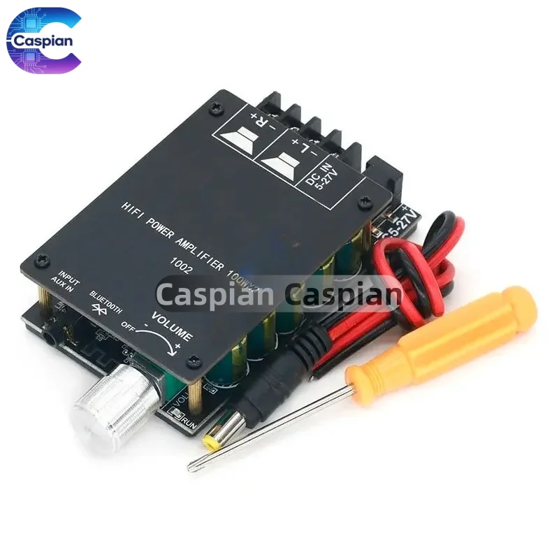 ZK-1002 HIFI 100WX2 TPA3116 Bluetooth 5.0 High Power Digital Amplifier Stereo Board AMP Amplificador Home Theater