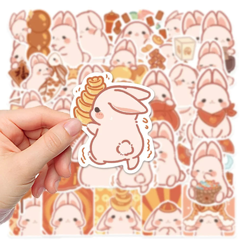 10/30/50PCS Cartoon Rabbit Cheese Graffiti Waterproof Sticker Toy Decoration Notebook DIY Cup Kids Gift iPad Guitar Wholesale