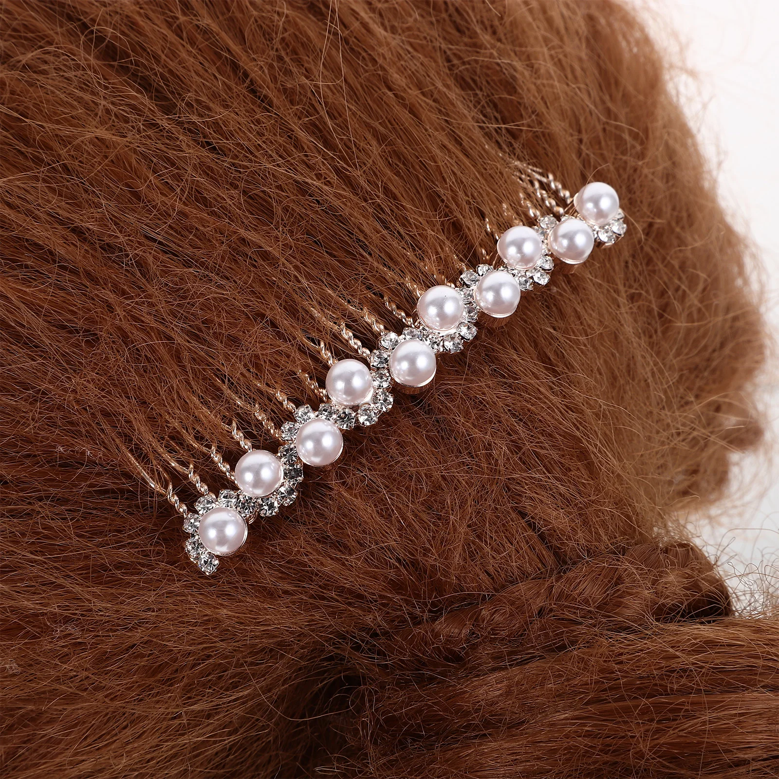 

2Pcs Bridal Pearl Rhinestone Hair Side Combs Wedding Hair Accessories Prom Bride Party Bride Accessories Comb Headband