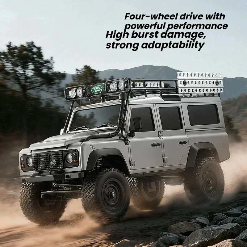 MN111C 1:18 RC Car 4WD Land Rover Defender 2.4G Full Scale Remote Control Car Truck Climbing Off-Road Vehicle Toys for Kid Gift
