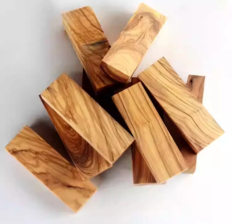 23 Sizes Natural Superior Grade Olive Wood Handmade Material Knife Handle Pipe Tableware Golf DIY Handicraft Raw Material