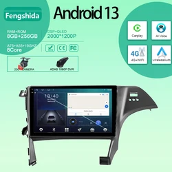 Rádio do carro para Toyota Prius 3 XW30 2009-2015, RHD, Android, Automático, Estéreo, Unidade de cabeça, Leitor multimídia, Navegação, Carplay, No 2Din, DVD