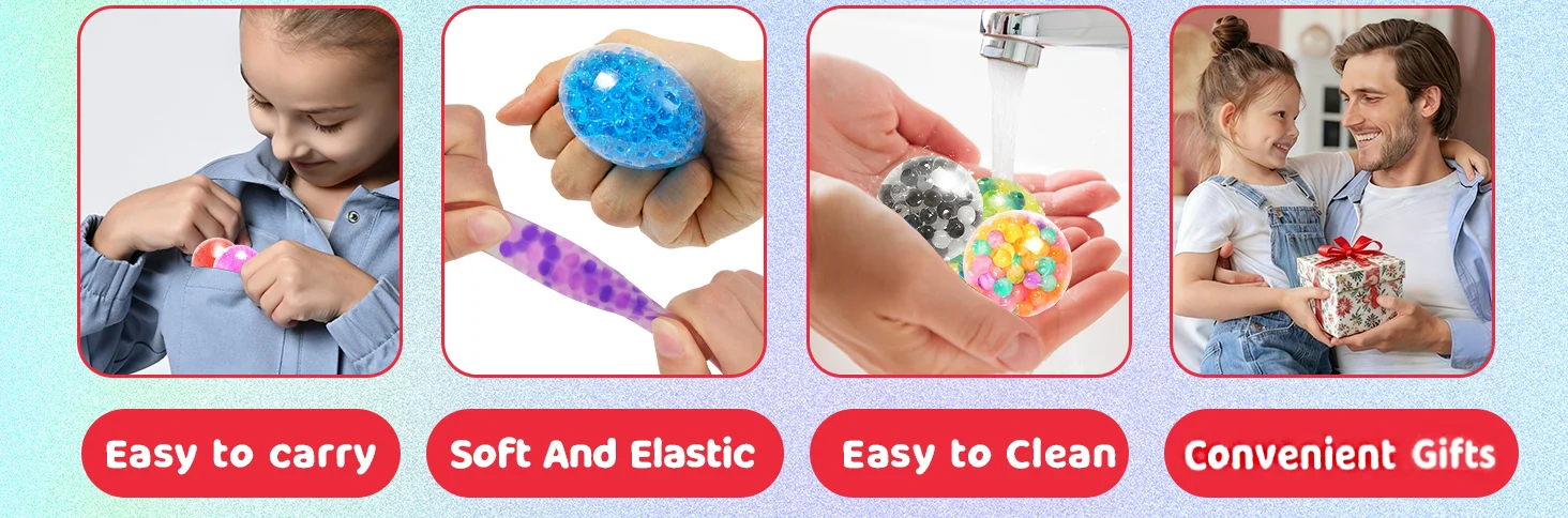 12–48 Stück MINI-Stressbälle, Zappelspielzeug, Quetschbälle, Squishy für Kinder, Klassenzimmer, Preis, Strumpffüller, Goodie Bags, Partygeschenke – Detail 3