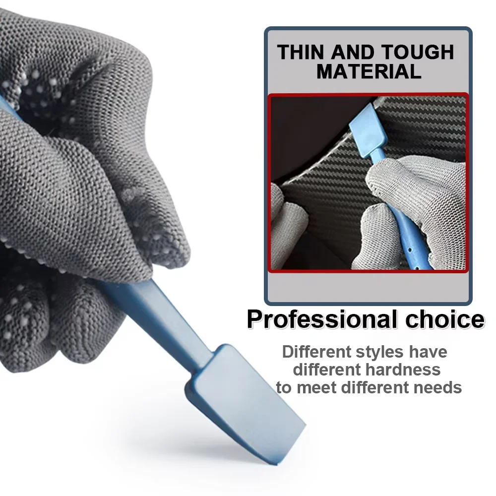 AUTOBRIGHT 7 piece Plastic Car Tinting Tool Set Magnetic Edge Squeegee Multi size Tools Suitable for Vehicle Edges Curves Gaps