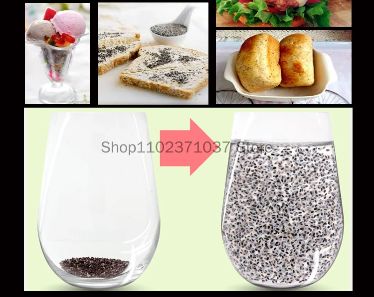 Organic Dark Chia Seeds Mult Size