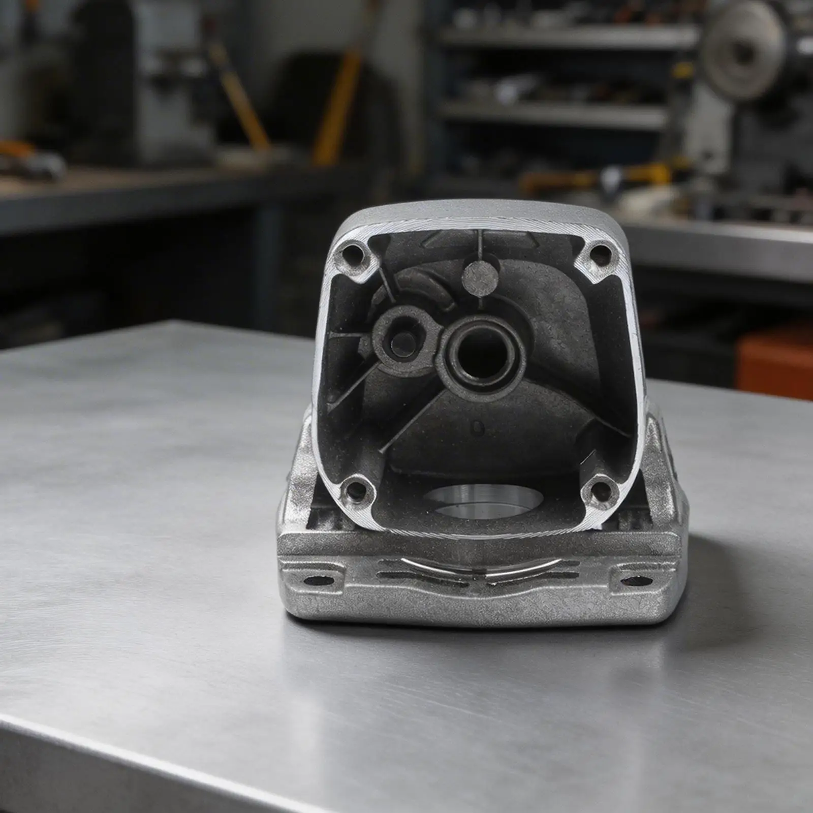 Dual Metal Insert Grinder Head Housing 100mm Versatile Compatibility Bimetal Construction Precision Engineering