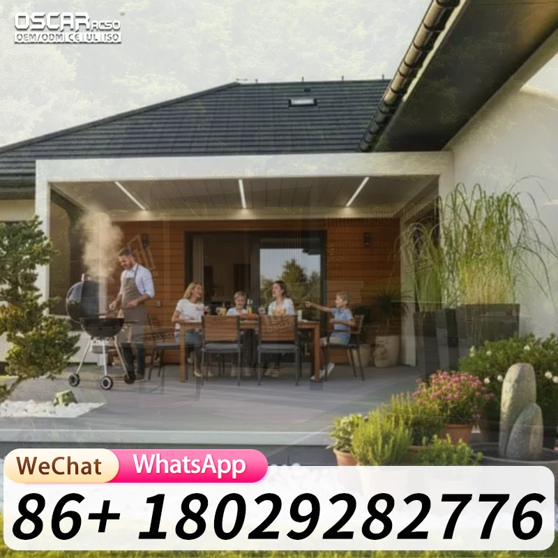 Pérgola y Estructura de Aluminio Motorizada, Impermeable, para Exteriores, Jardín, Patio, Terraza, Muebles Bioclimáticos