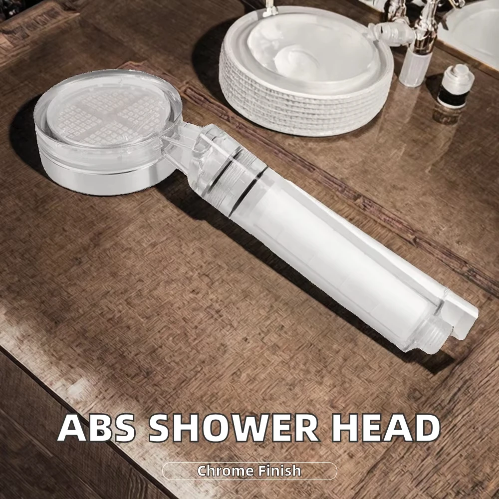 Modern handheld showers with chrome-plated surfaces are easy to install for bathroom faucet accessories