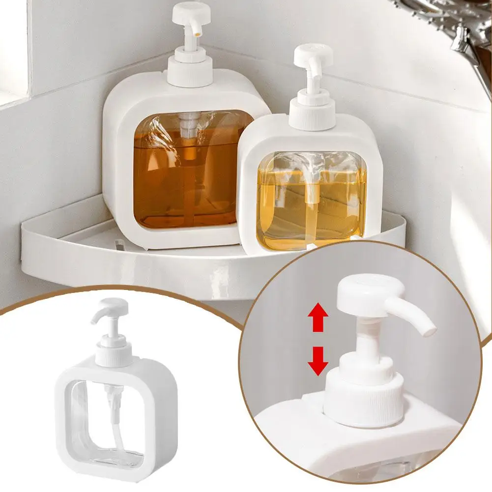 Lotion Shampoo Shower Gel Press Type Storage Bottle Dispenser Outdoor 300/500ml Kitchen Empty Refillable Storage Soap Trave P0P6