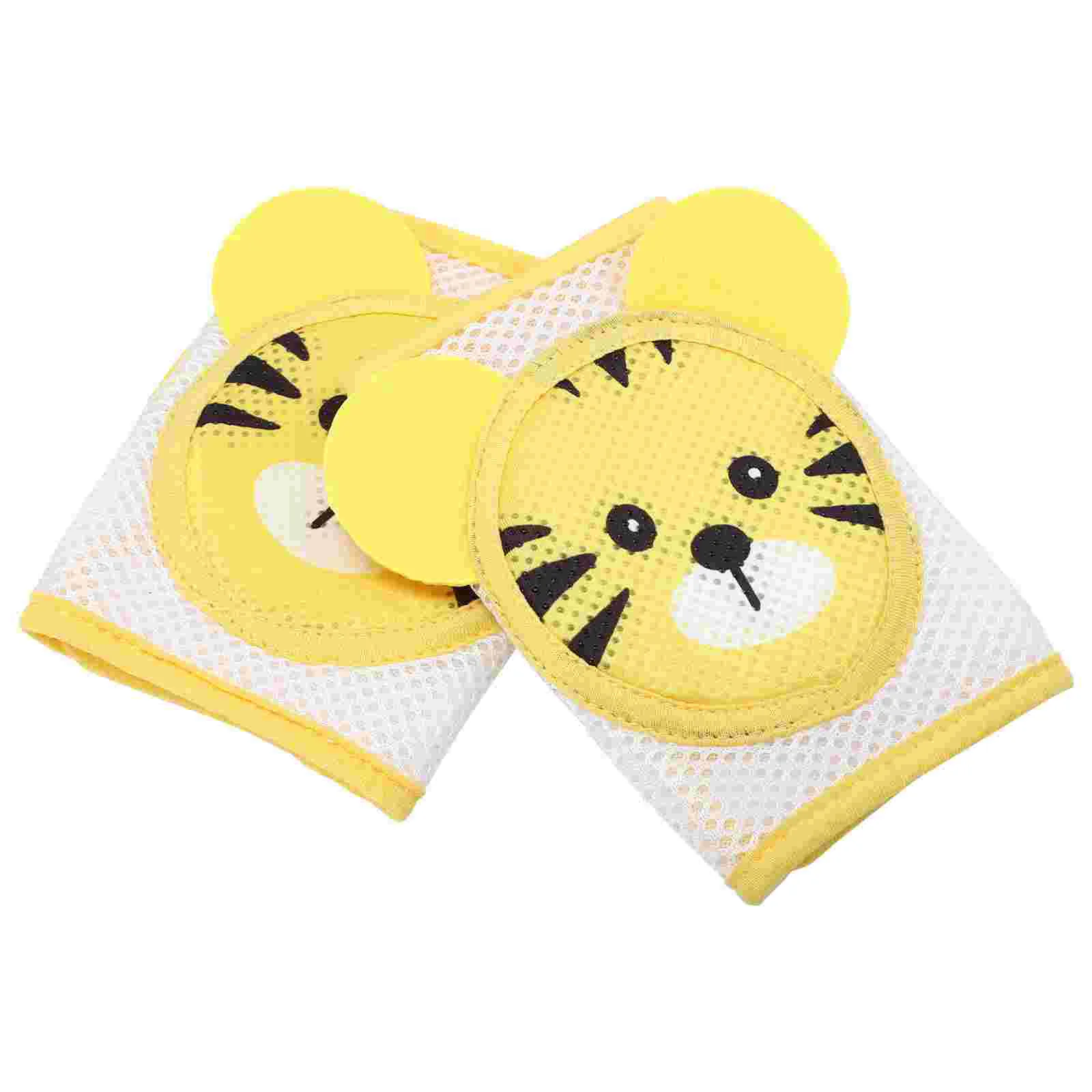 

2 Pcs Baby Knee Pads Non Polyester Infant Protectors for Crawling Toddlers Thick Sponge Lightweight Skin Friendly