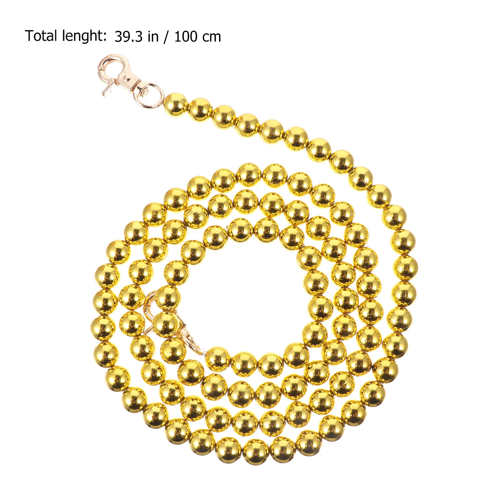 1 pçs alça de ombro de contas de ouro resistente saco alça de corrente leve elegante pendurado fivelas saco diy corrente decoração acessórios