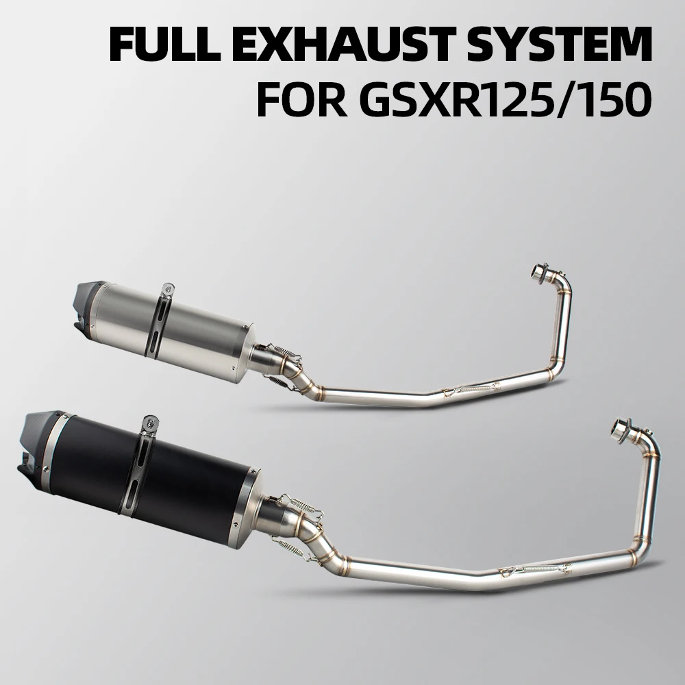 

GSXS125 Exhaust System For Suzuki GSXS150 GSXR125 GSXR150 2017-2025 Motorcycle Exhausts Pipe Kit Street Bike Header Tube Muffler